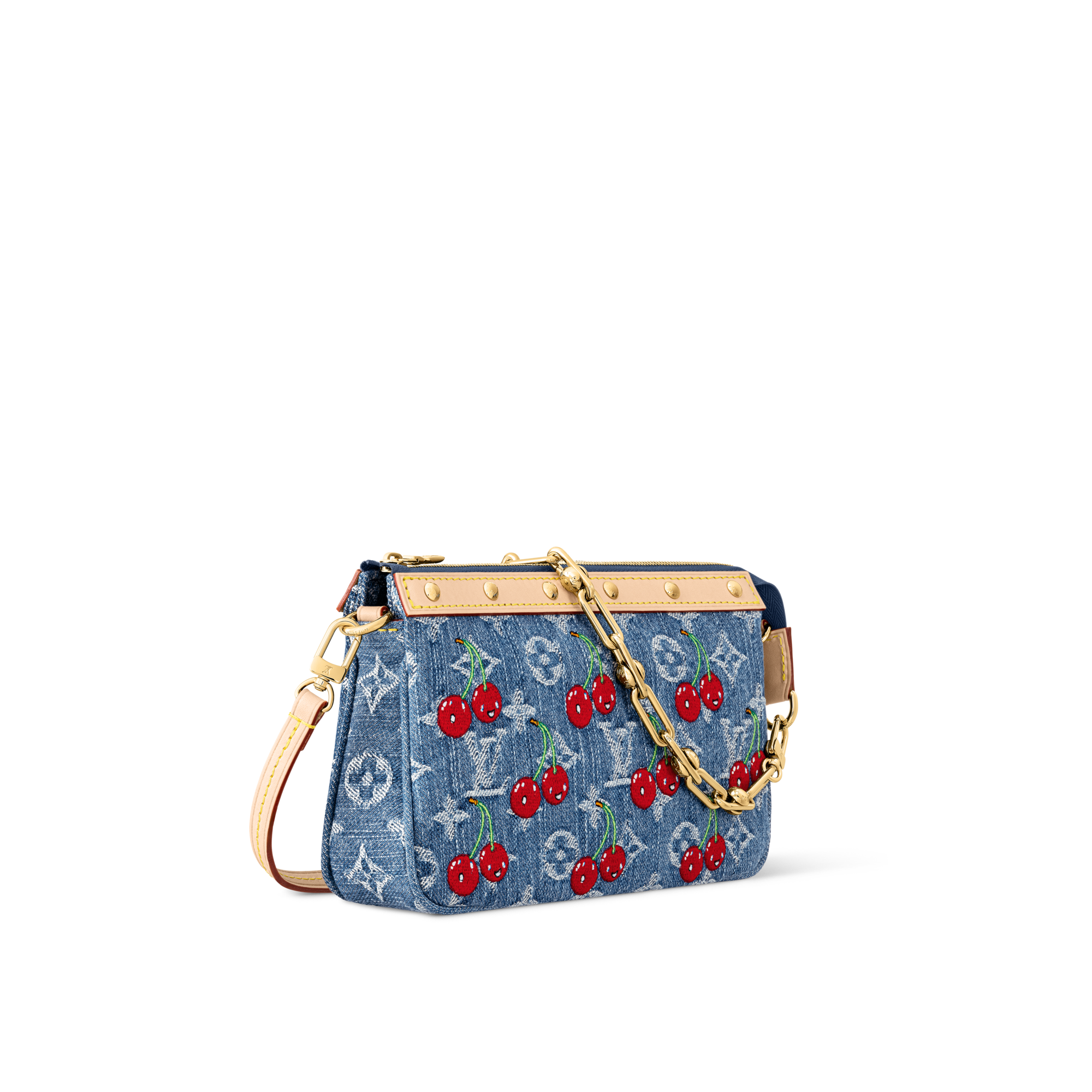 LV x TM Pochette Accessoires - Luxury Monogram Denim Blue